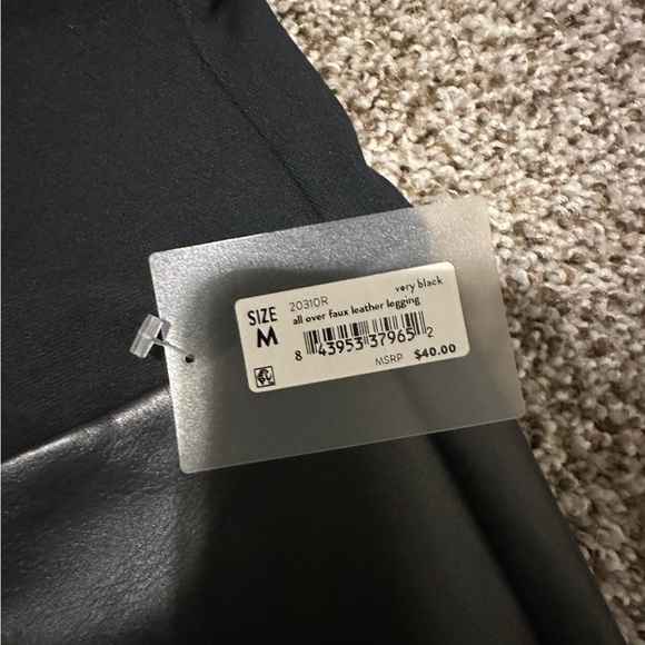 SPANX Red Hot Faux Leather Leggings - Picture 1 of 8